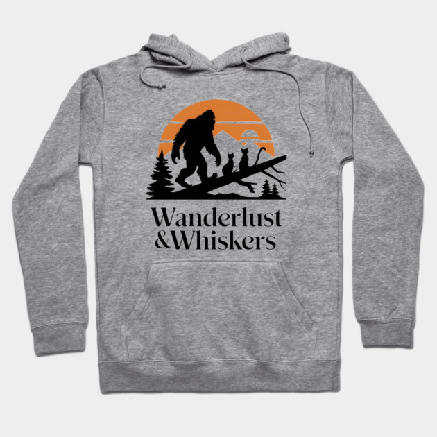Wanderlust & Whiskers Hoodie by Pete the Cat Guy