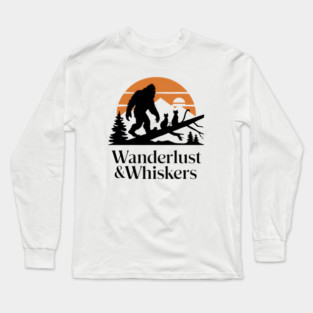 Wanderlust & Whiskers Long Sleeve T-Shirt