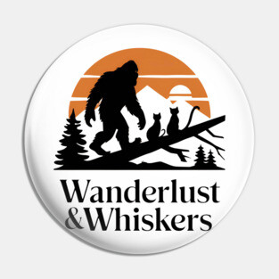 Wanderlust & Whiskers Pin