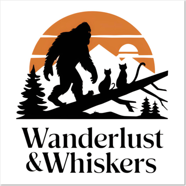 Wanderlust & Whiskers Wall Art by Pete the Cat Guy