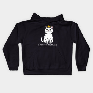 I Regret Nothing Kids Hoodie
