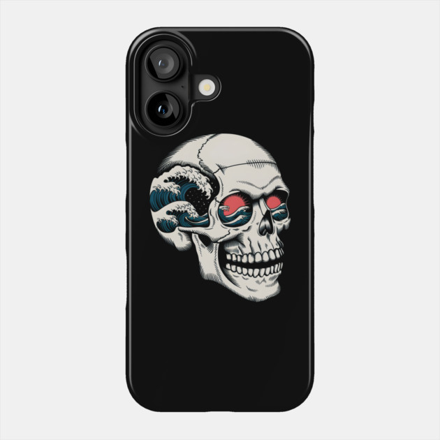 Tides of Mortality Skull Phone Case by MakerMind8.2