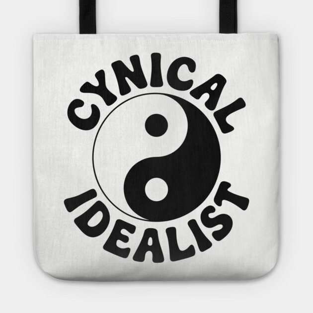 Cynical Idealist Existential Absurdity Ironic Humor Tote by Anticorporati