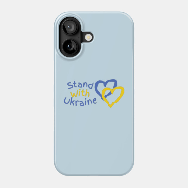 Stand With Ukraine Phone Case by Creatifly Graphic Tees