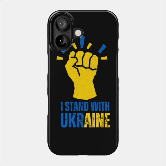 I Stand With Ukraine Phone Case by Creatifly Graphic Tees