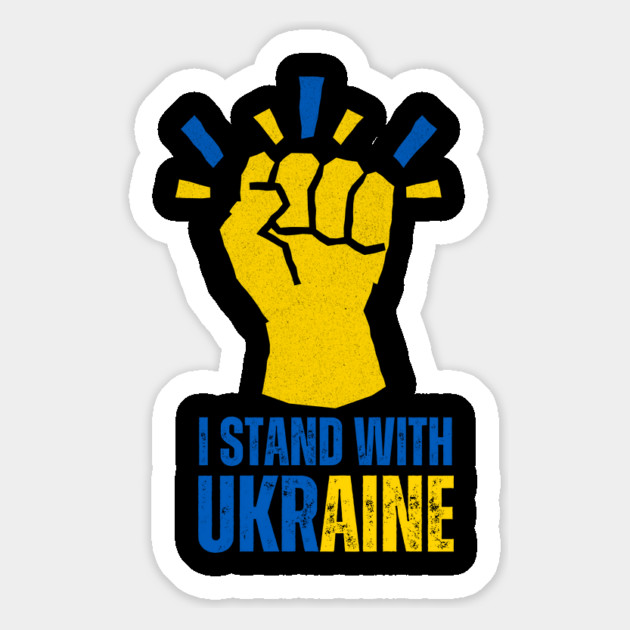 I Stand With Ukraine Magnet by Creatifly Graphic Tees
