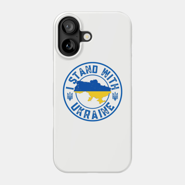 I Stand With Ukraine Phone Case by Creatifly Graphic Tees