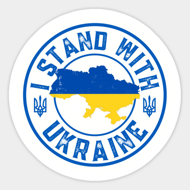 I Stand With Ukraine Magnet by Creatifly Graphic Tees