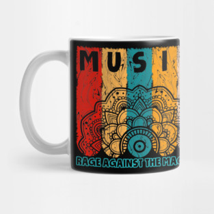Rage Against The Machine || Vintage Retro Mandala Mug