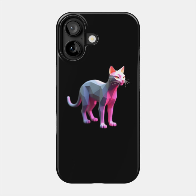 Computer Graphics Cat Phone Case by animegirlnft