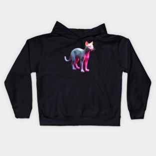 Computer Graphics Cat Kids Hoodie