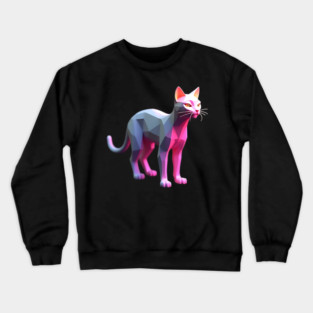 Computer Graphics Cat Crewneck Sweatshirt