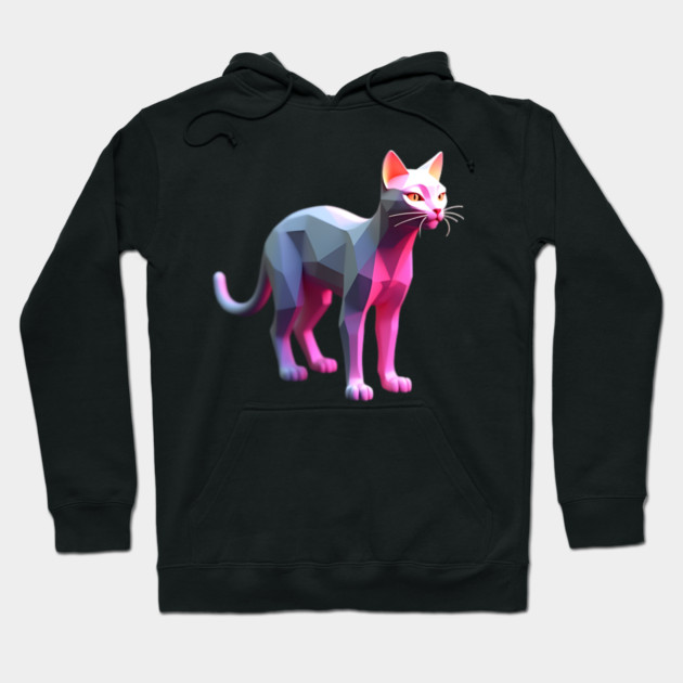 Computer Graphics Cat Hoodie by animegirlnft