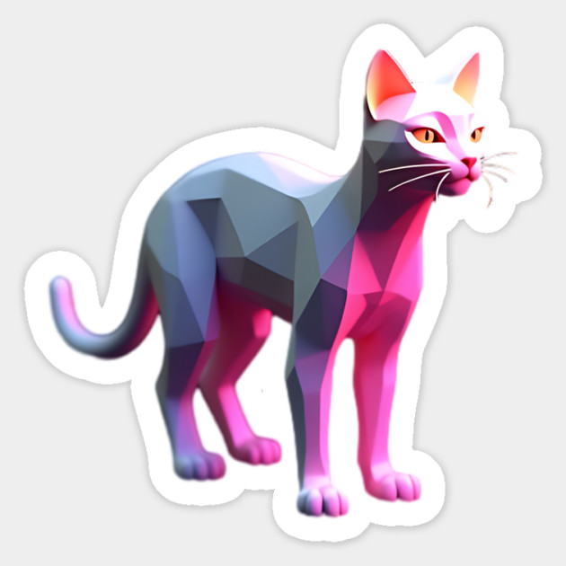 Computer Graphics Cat Magnet by animegirlnft