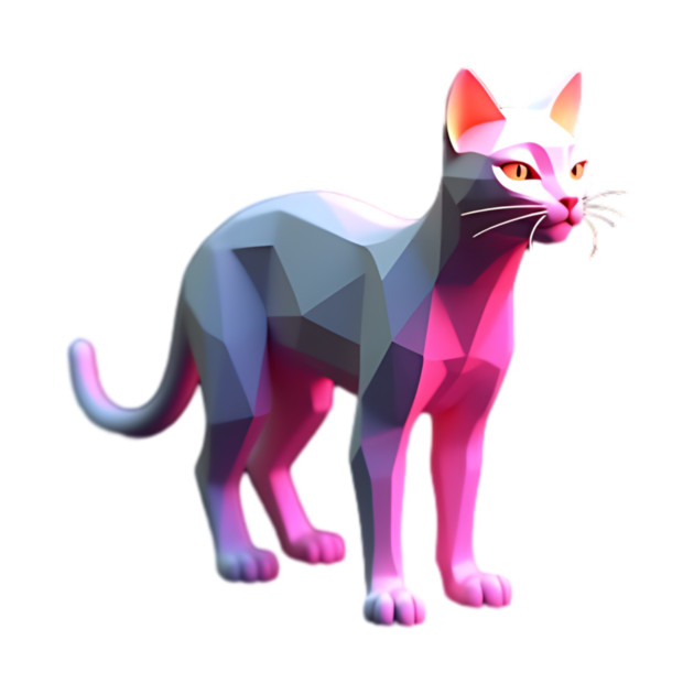 Computer Graphics Cat by animegirlnft