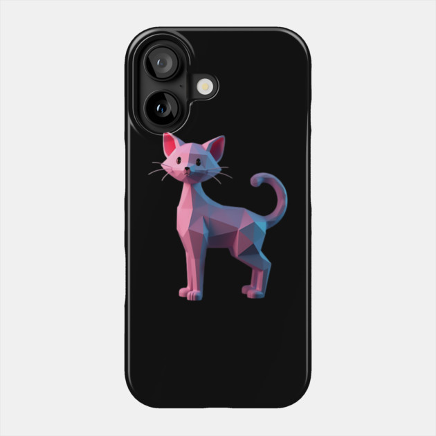 Cute Cat VR 3D Phone Case by animegirlnft
