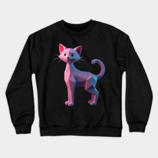 Cute Cat VR 3D Crewneck Sweatshirt