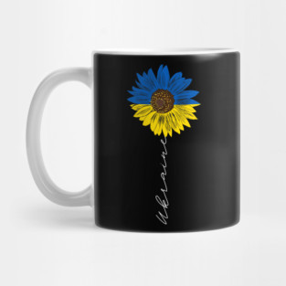Sunflower I Stand With Ukraine Mug