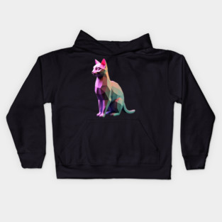 Pixel Cat 3D Kids Hoodie
