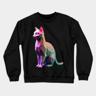 Pixel Cat 3D Crewneck Sweatshirt