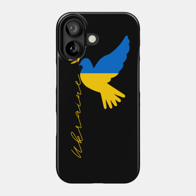 Dove Of Peace I Stand With Ukraine Phone Case by Creatifly Graphic Tees