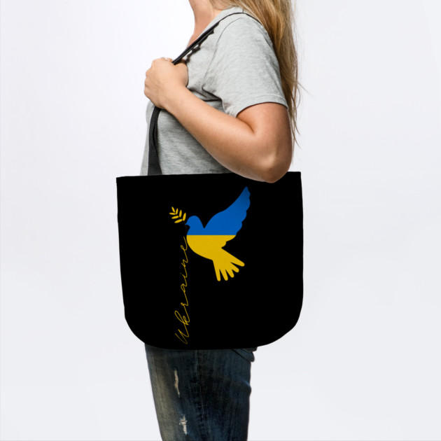 Dove Of Peace I Stand With Ukraine by Creatifly Graphic Tees