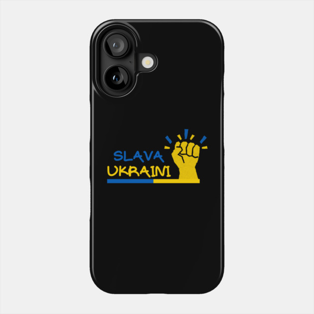 Slava Ukraini Phone Case by Creatifly Graphic Tees
