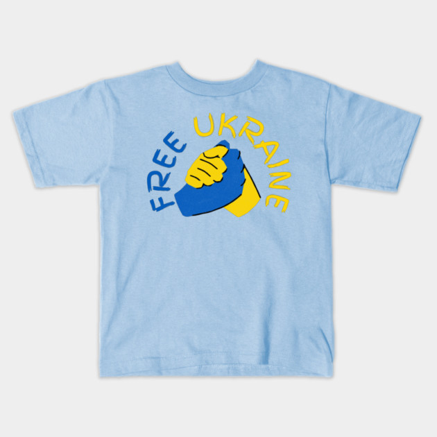 Free Ukraine Kids T-Shirt by Creatifly Graphic Tees