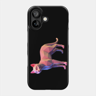 3D Pixel Cat Art Phone Case