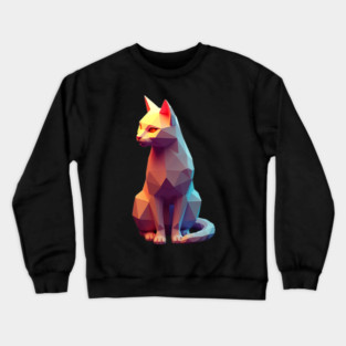 Virtual Reality 3D Cat Crewneck Sweatshirt