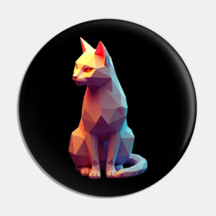 Virtual Reality 3D Cat Pin
