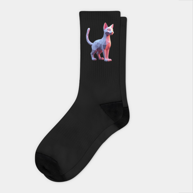 Cute Cat 3D Socks by animegirlnft