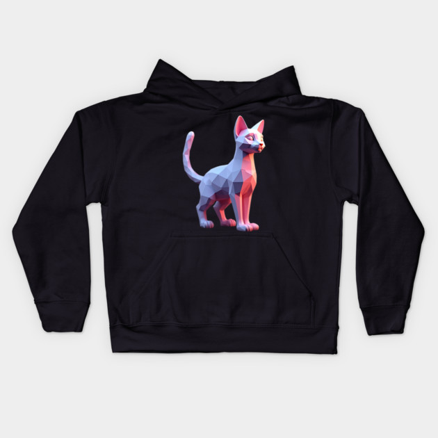 Cute Cat 3D Kids Hoodie by animegirlnft