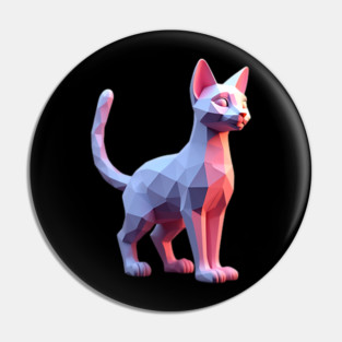 Cute Cat 3D Pin