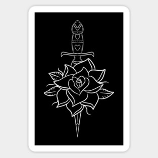 SOME ROSES HAVE BIGGER THORNS THAN OTHER ROSES Magnet