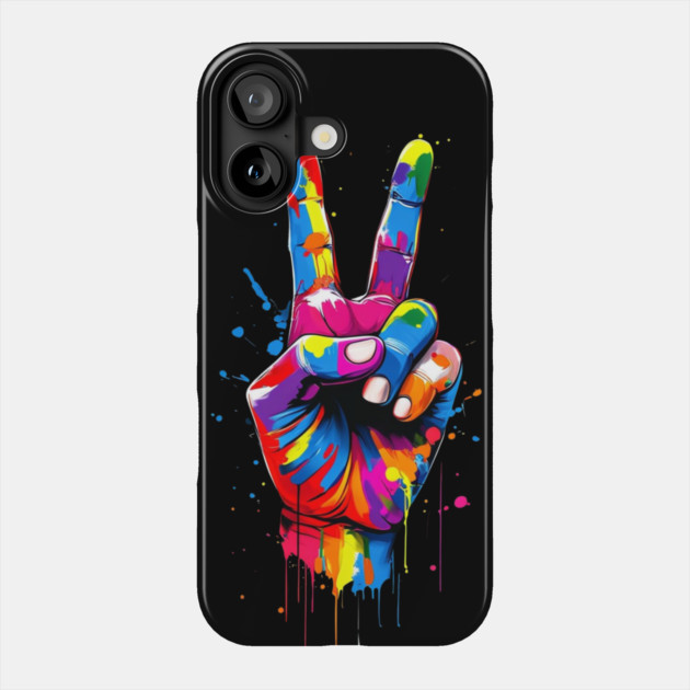 Graffiti Peace: Urban Pop Art Vibes Phone Case by Steve