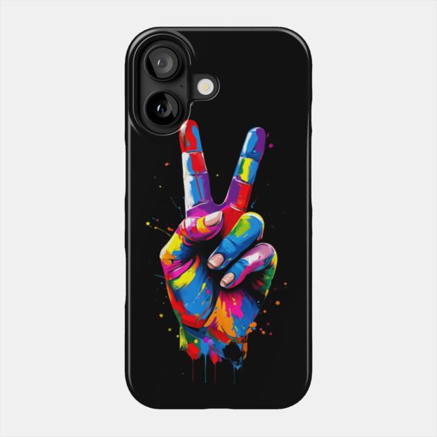 Graffiti Peace: Urban Pop Art Vibes Phone Case by Steve