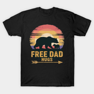 Free Dad Hugs LGBT Pride Dad Bear Baby T-Shirt