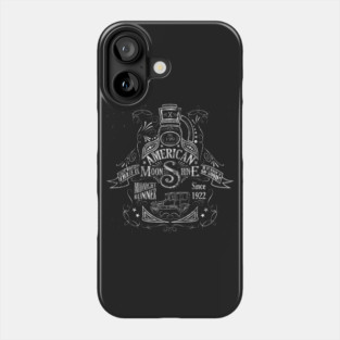 American Moonshine Vintage Whiskey Label Phone Case
