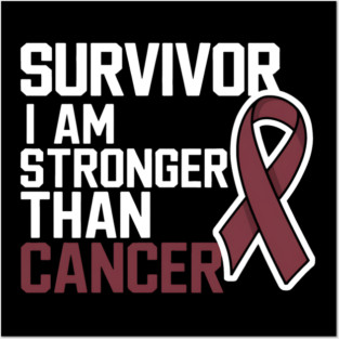 Survivor I'm Stronger Than Oral Head & Neck Cancer Survivor Posters and Art