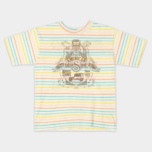 American Moonshine Vintage Whiskey Label Kids T-Shirt