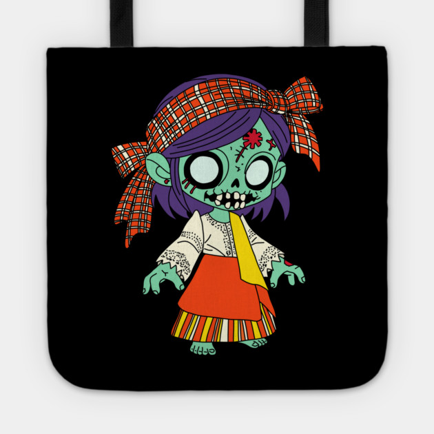 Cute Filipino Zombie Tote by H. R. Sinclair