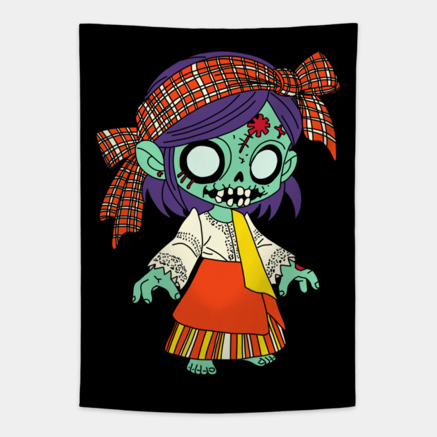 Cute Filipino Zombie Tapestry by H. R. Sinclair