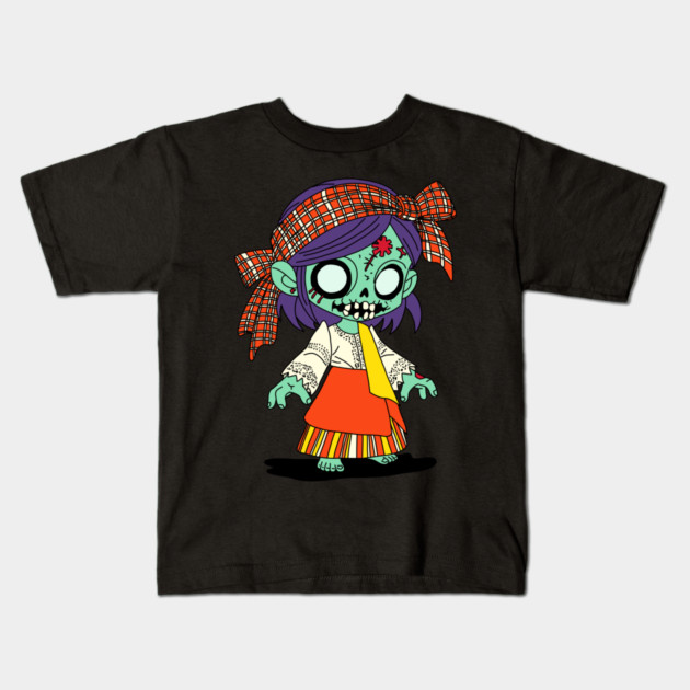 Cute Filipino Zombie Kids T-Shirt by H. R. Sinclair