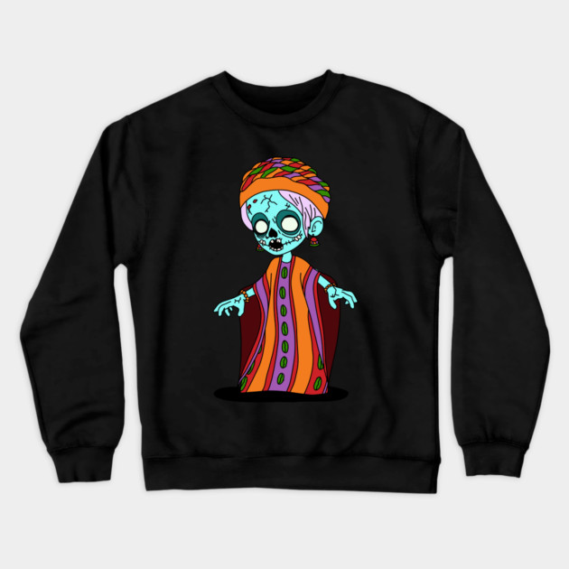 Cute Malian Zombie Crewneck Sweatshirt by H. R. Sinclair