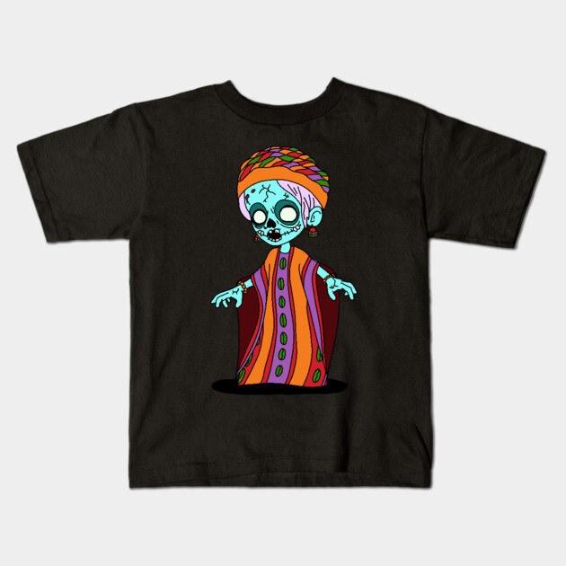 Cute Malian Zombie Kids T-Shirt by H. R. Sinclair