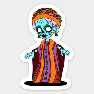 Cute Malian Zombie Sticker