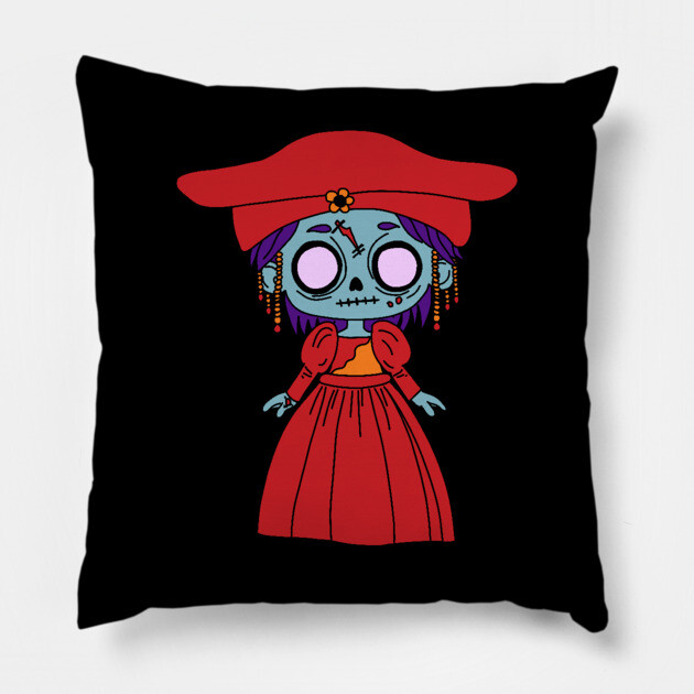 Cute Namibian Zombie Pillow by H. R. Sinclair