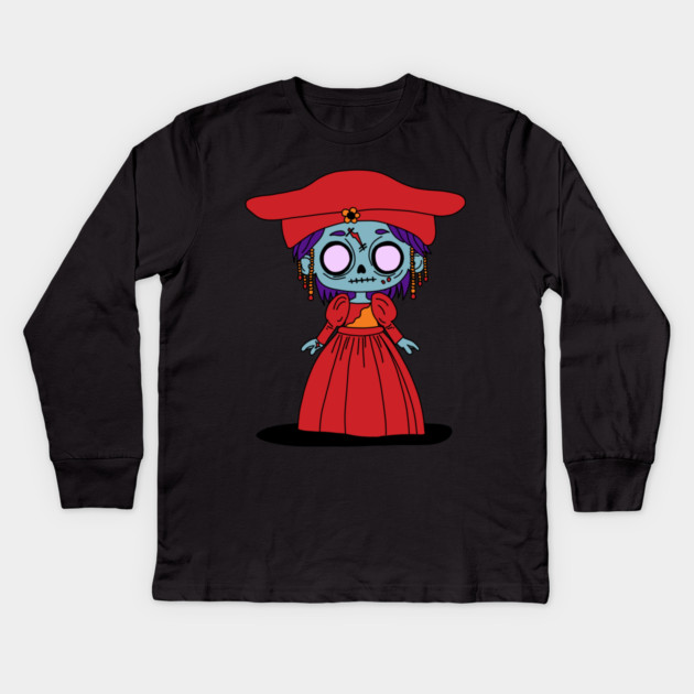 Cute Namibian Zombie Kids Long Sleeve T-Shirt by H. R. Sinclair