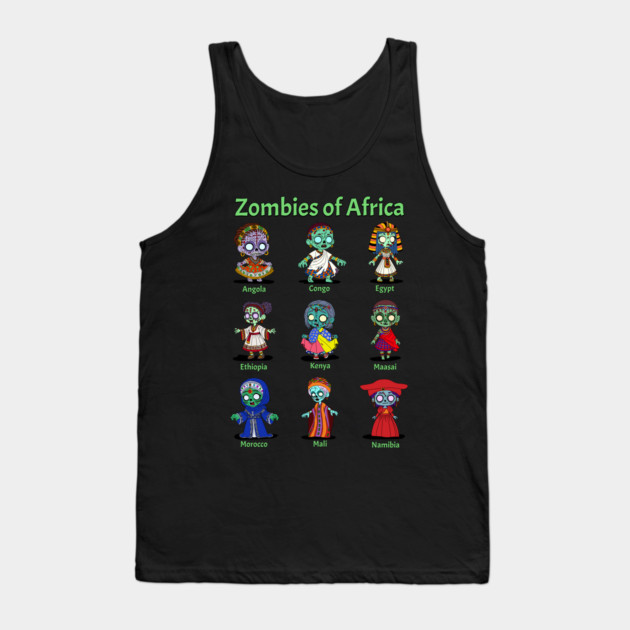 Zombies of Africa Tank Top by H. R. Sinclair
